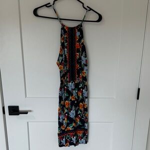 Garage Floral Halter Neck Dress